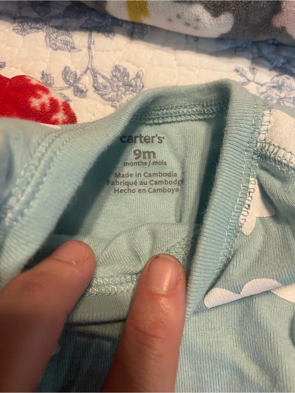 Baby Girl Pajama Bundle Size 6-9 Months Carter’s, Gerber - Picture 8 of 11
